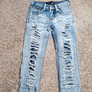 Light washed distressed denim Jeans